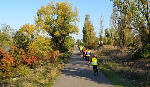 Randonnée sur voie verte avec les membres du club