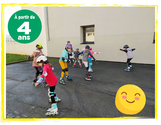 Cours enfants à l’école de roller